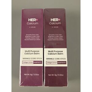 2-pk Her+ Calcium Multi-Purpose Balm Wrinkle Core Stick, K-Beauty US Seller